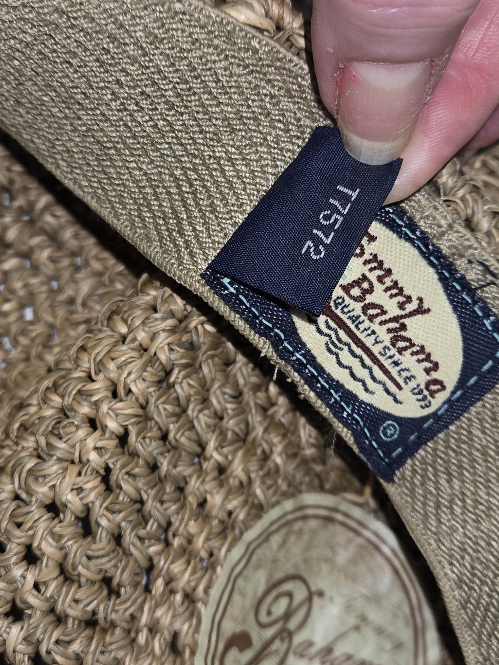 Tommy Bahama Natural Tan Woven Sun Hat with Knot Trim - Picture 7 of 10